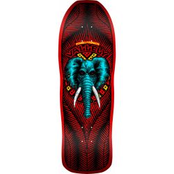 PLATEAU SKATE OLD SCHOOL : POWELL PERALTA DECK REISSUE VALLELY ELEPHANT ROUGE 10 X 30.25