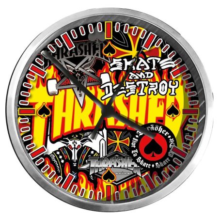 PENDULE SKATE : THRASHER PATCHWORK