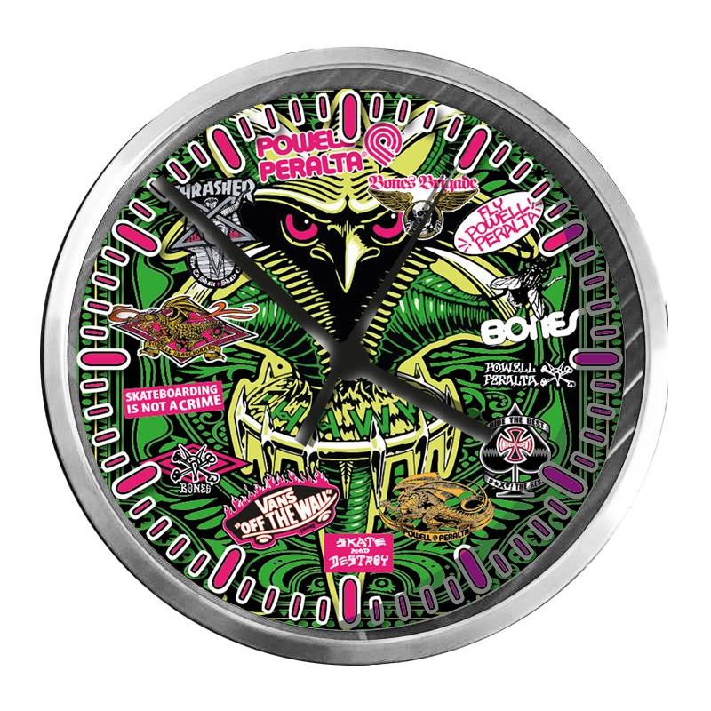 PENDULE SKATE : HAWK VERT STICKER