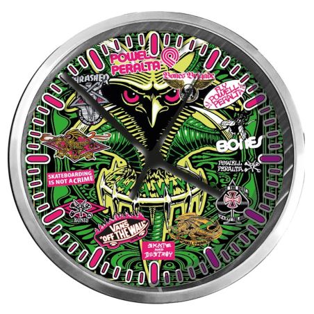 PENDULE SKATE : HAWK VERT STICKER