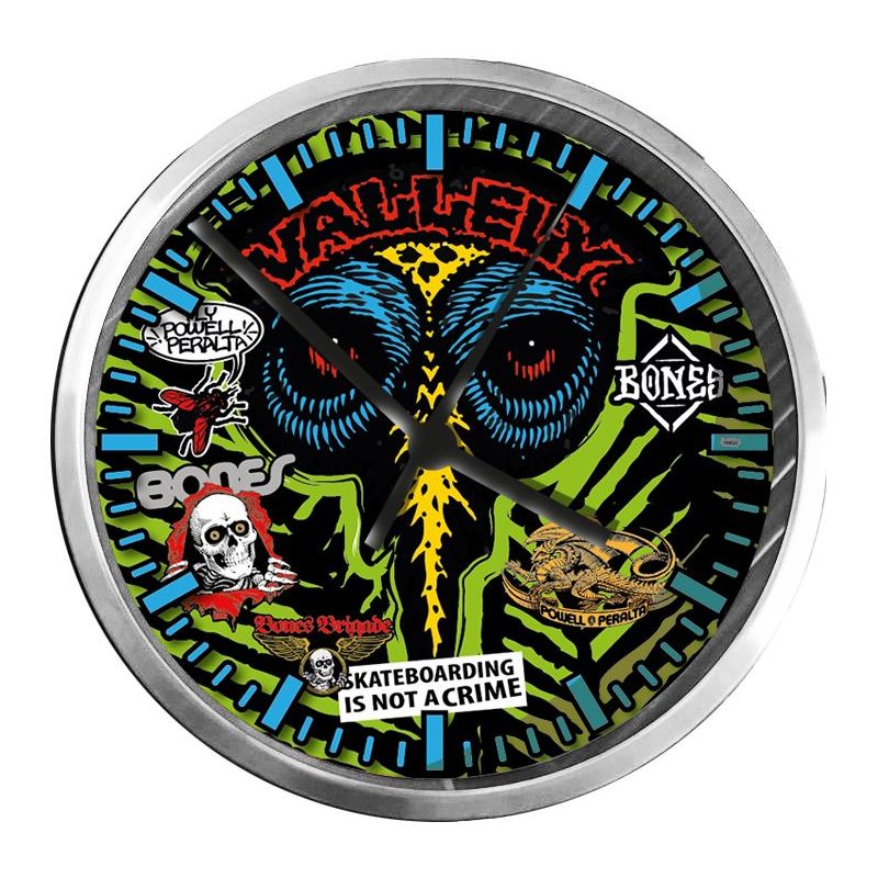 PENDULE SKATE : VALLELY VERT STICKER