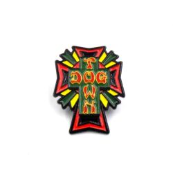 PINS : Dogtown Cross Logo Rasta