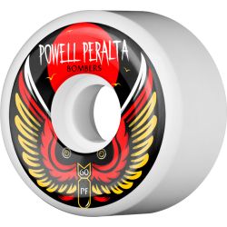 SET 4 ROUES POWELL PERALTA 60MM BOMBER III 85A BLANC