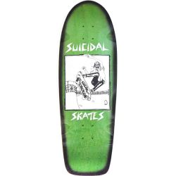 PLATEAU SKATE : 10x30.575 Suicidal Skates Pool Skater 70s Rider - Green Stain/Black Fade