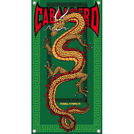 BACHE SKATE : CAB CHINESE DRAGON : VERT/GOLD/RED