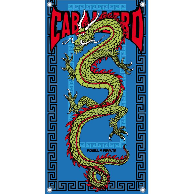 BACHE SKATE : CAB CHINESE DRAGON : BLEU/VERT/ROUGE