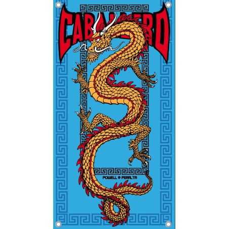 BACHE SKATE : CAB CHINESE DRAGON : TURQ/DORÉ/RED