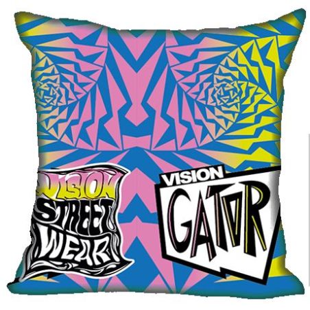 COUSSIN SKATE : VISION GATOR BLEU ROSE/JAUNE