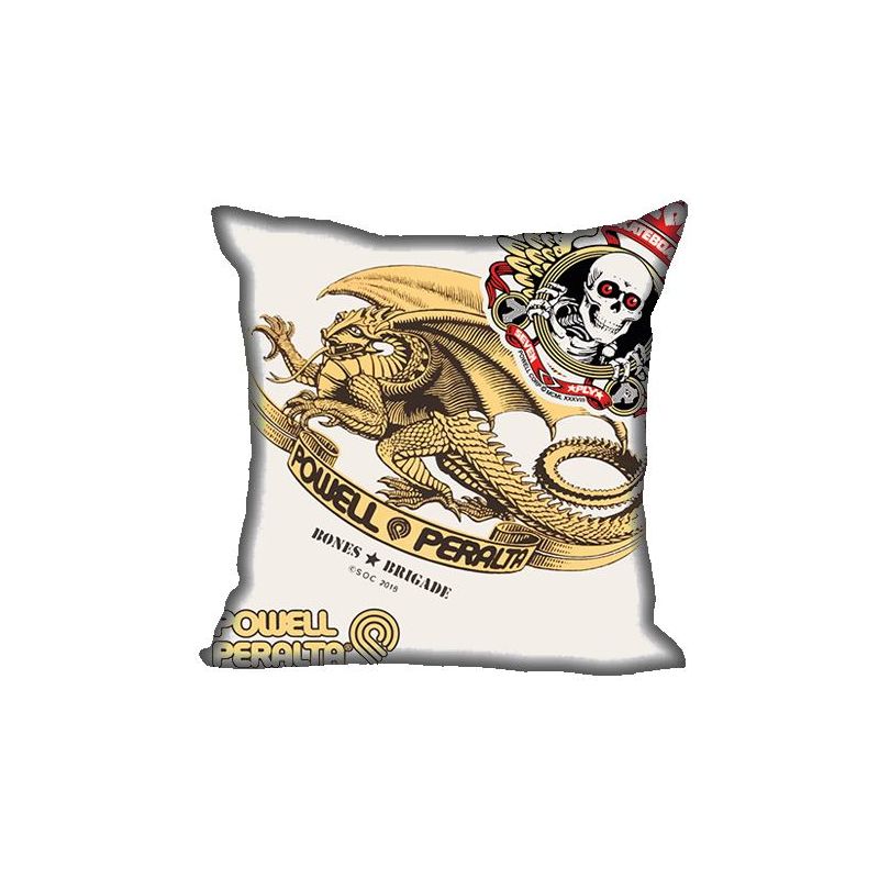 COUSSIN SKATE : POWELL OLD DRAGON BLANC/GOLD